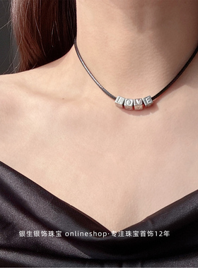 小众DIY字母组合颈链女款choker