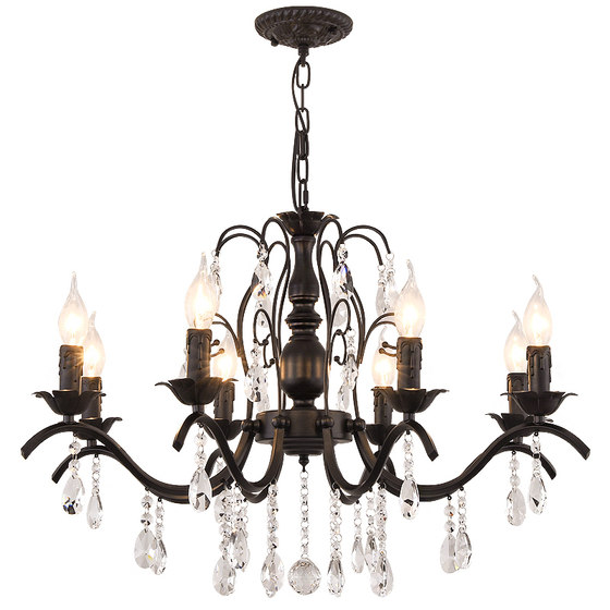 Bedroom crystal simple living room chandelier clothing store American style