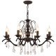 Bedroom crystal simple living room chandelier clothing store American style
