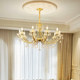 French light luxury living room bedroom dining room crystal chandelier