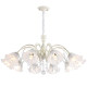 French light luxury crystal cream style chandelier warm lily of the valley