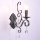 European style retro modern simple balcony crystal wall lamp