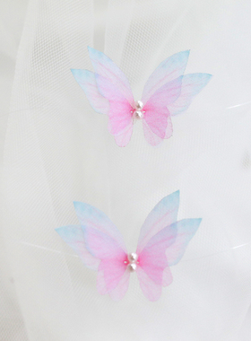 鱼线隐形蝴蝶短项链925纯银搭扣