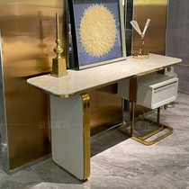 Findisid-style light and luxurious dresser modern minimalist Villa Master Bedroom with Makeup Table Designer Marble Furniture