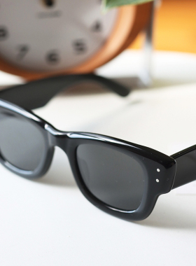 JENNIE同款墨镜女款高级感太阳眼镜防紫外线黑色方形显脸小UV400