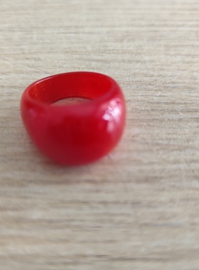 中东蜜蜡红金砂戒指时尚饰品