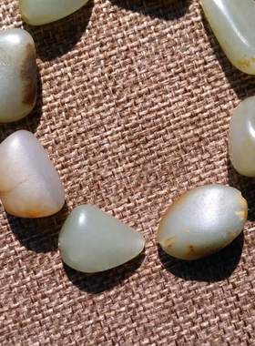 手串天然原石女款新疆和田玉籽料