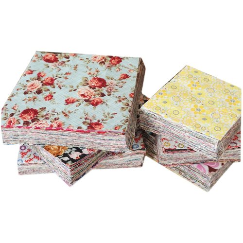 纯棉百家被拼布手工课diy布料斜纹田园碎花布头娃娃衣服面料100款 - 图3