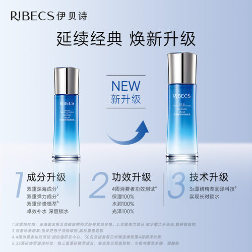伊贝诗深海凝萃弹润嫩肤乳液补水保湿滋润正品专卖店淡去细纹紧致 - 图1