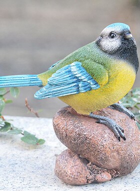 仿真小鸟摆件庭院花园鸟模型雕塑