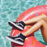 VANS Vans, классические зимние высокие тканевые кроссовки подходит для мужчин и женщин