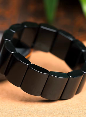 和田玉高档手牌天然玉石手串单片DIY散片手工皮干无事牌手链方形