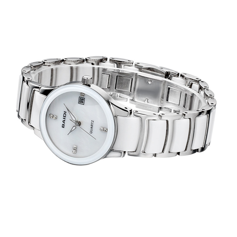 陶瓷大气潮流防水腕简约气质石英表 华城欣饰品国产腕表