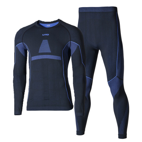 UTO滑雪速干衣女登山保暖速干衣男秋冬户外运动跑步排汗内衣套装 - 图3