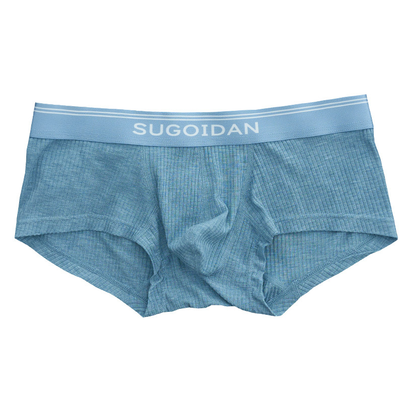 男士内裤莫代尔棉男生低腰平角裤螺纹男款运动透气青年四角短裤头,淘宝优惠券,粉丝福利购,淘宝优惠卷