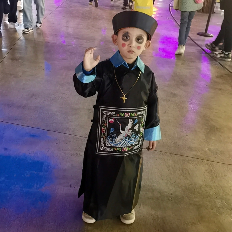 万圣节cosplay服儿童服装小僵尸衣服男童女童女孩恐怖搞怪装扮 - 图1