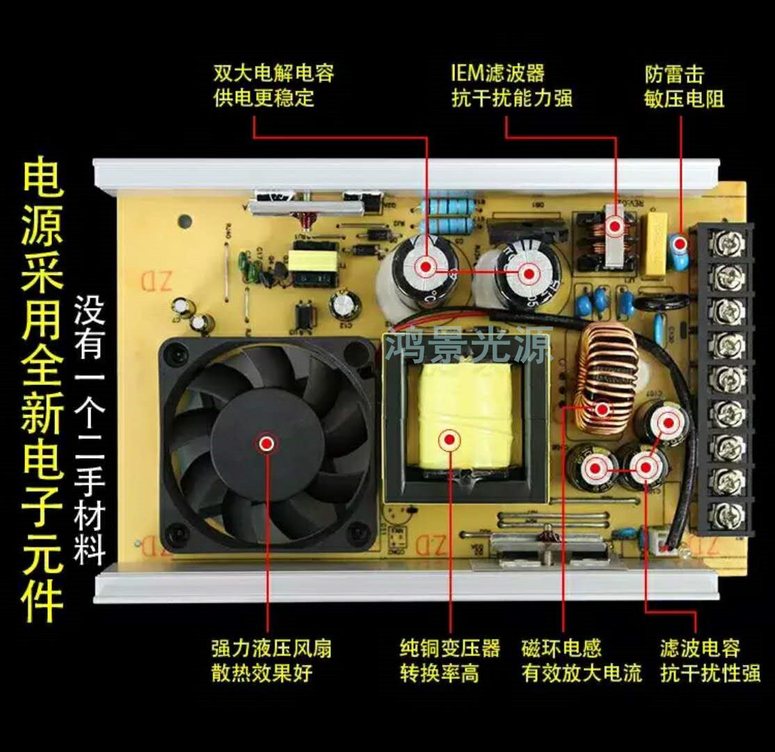 LED防雨开关电源5V12V24V400W300W200W广告招牌发光字灯箱变压器 - 图1