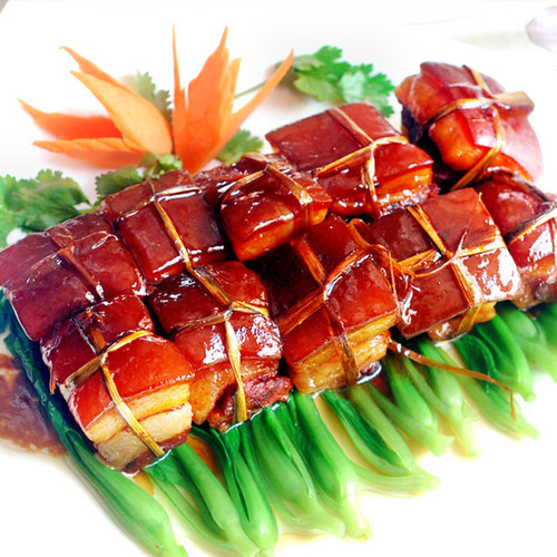 稻香肉12块300g宫廷肉红烧猪肉酒店冷冻半成品菜特色私房蒸菜食材 - 图0