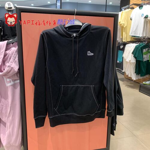 匡威正品男女款帆布鞋刺绣毛圈连帽套头卫衣10022198-A06-A08-A07 - 图2