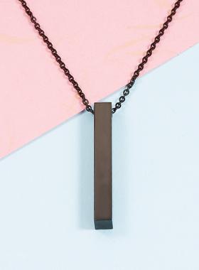 外贸热销简约时尚欧美风柱体项链