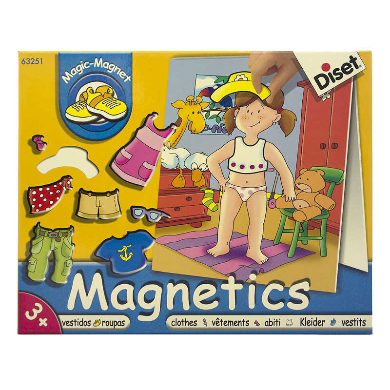 DISET城市交通衣物服饰房间组合配搭对对碰拼图益智游戏magnetics - 图2