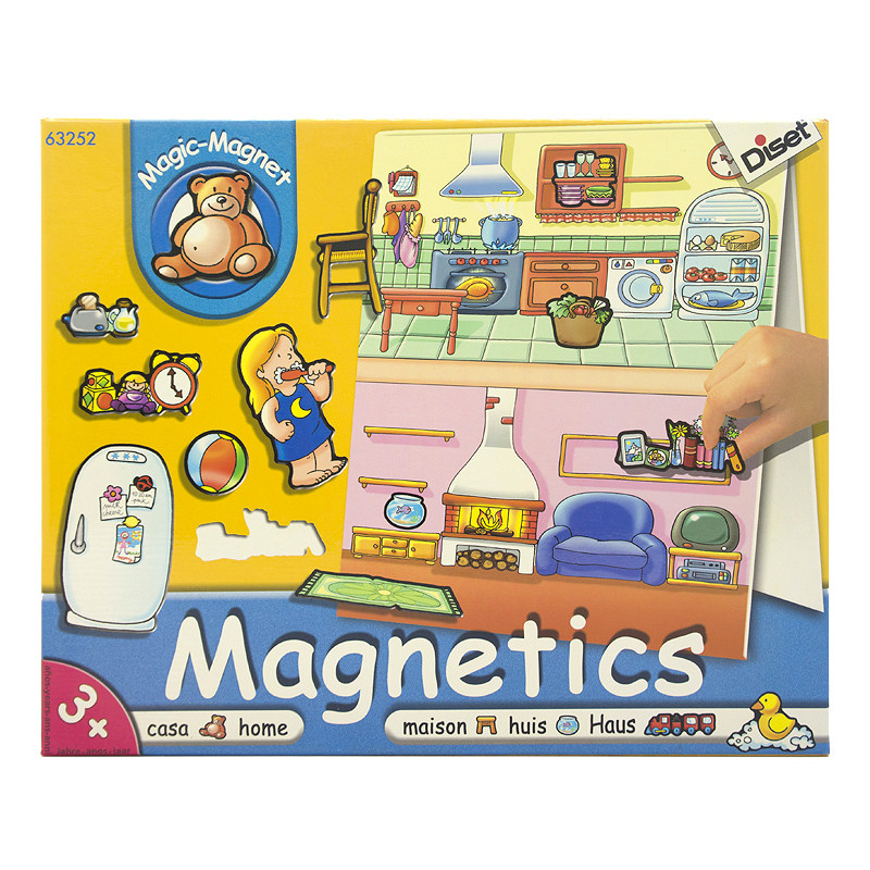 DISET城市交通衣物服饰房间组合配搭对对碰拼图益智游戏magnetics - 图0