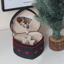 Danish Konges Slojd Girl Clockwork Swivel Octasonic Box Velvet Hair Clip Containing Box Christmas Presents