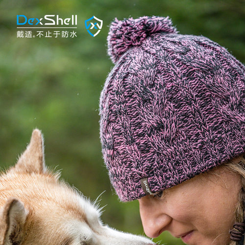 DexShell戴适女士防水帽户外运动防风保暖男士毛线帽针织帽DH342 - 图0