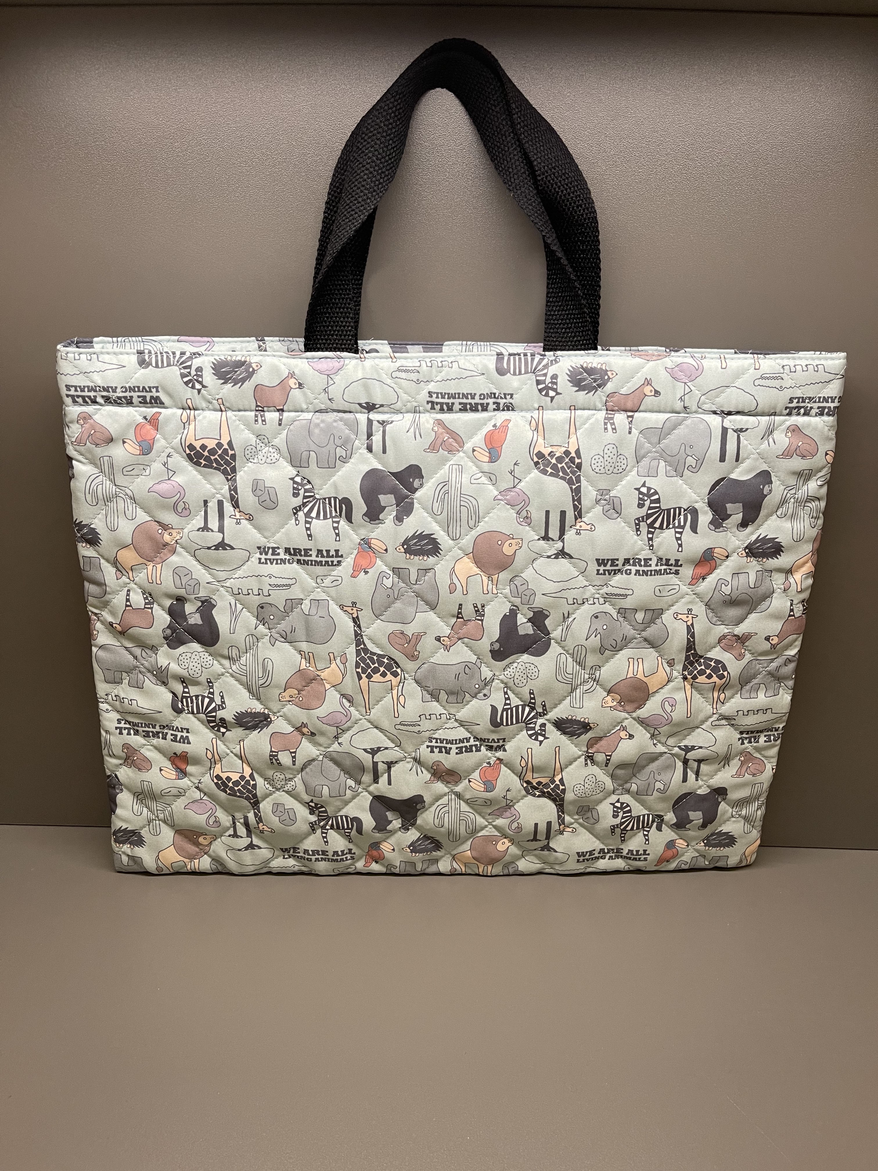 出口日本原单卡通夹棉帆布包 学生补习包 可放A4纸大课本 - 图2