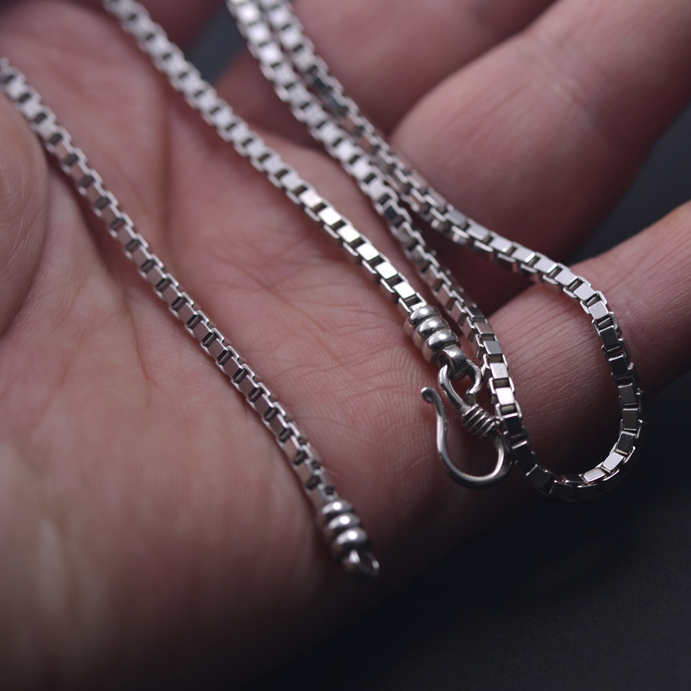 上尊 925银项链时尚 盒仔链 男女2.5mm 毛衣链颈联 亮色挂链,淘宝优惠券,粉丝福利购,淘宝优惠卷