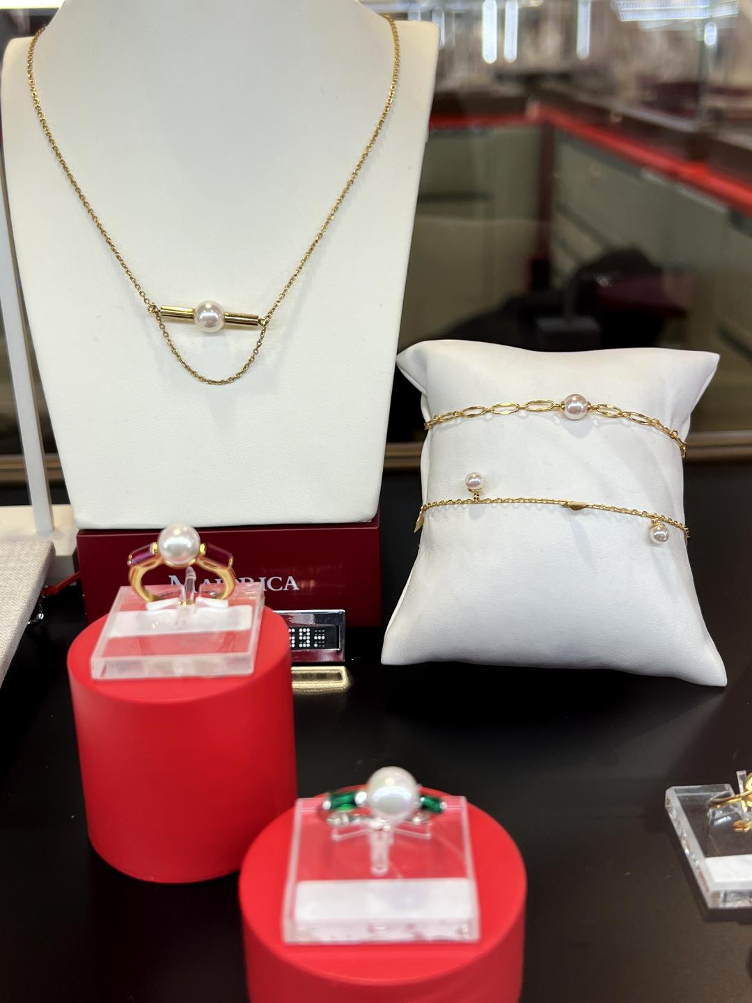 西班牙百年品牌MAJORICA珍珠项链气质高级感现代锁骨链女小众设计-图1