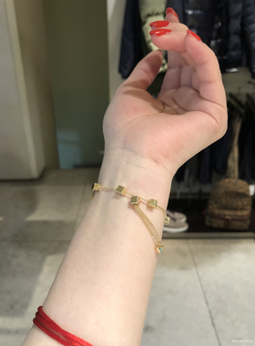 首饰专柜正品时尚潮牌立方体手链