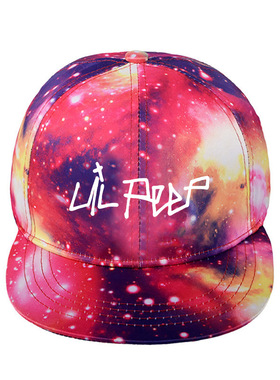 Lil Peep星空帽男女嘻哈帽新款炫酷棒球帽利尔·皮普周边平沿帽