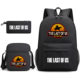 The Last of US three-piece backpack casual canvas backpack male and female students backpack printing