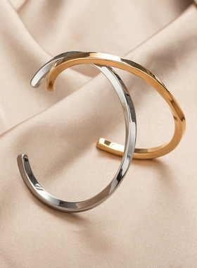 苏瑞瑞欧美莫乌斯开口情侣手镯