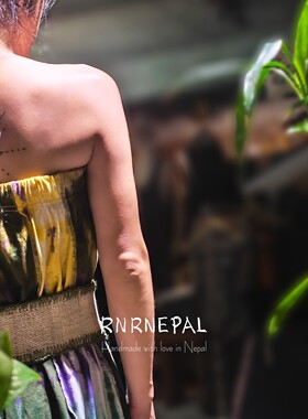 RNRNEPAL纯手工嬉皮纯麻宽腰带