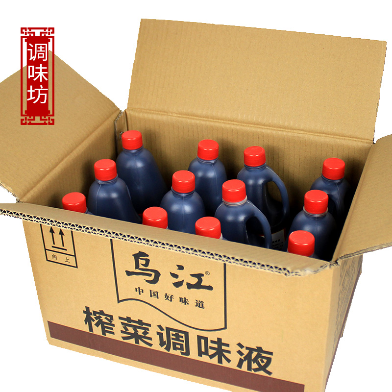 包邮 乌江榨菜调味液800ML*12瓶重庆涪陵特产小面凉拌炒菜调味液 - 图0