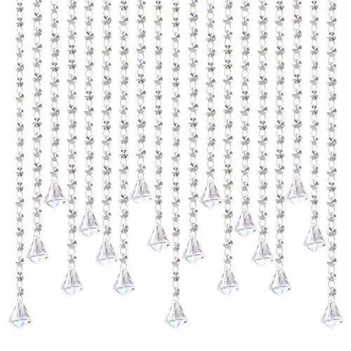 Хрустальный занавес занавес занавес от восьмиугольника аксессуаров для бусин