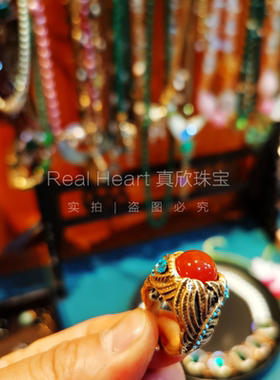 意大利风格中古饰品经典戒指女小众设计高级感手工精致独特气质