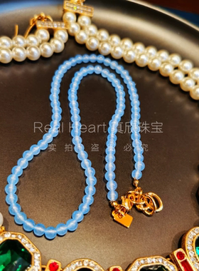 意大利风格中古饰品经典项链女小众设计高级感手工精致独特气质