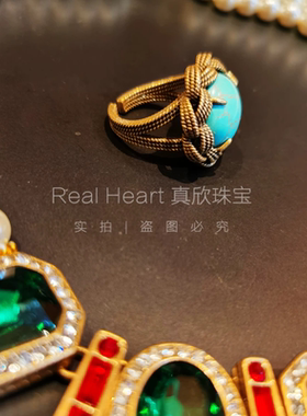 意大利中古风格饰品经典戒指女小众设计高级感手工精致独特气质