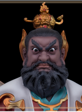 神像葛玄萨台湾四大天师摆件铜