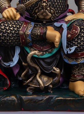 黄铜玄天上帝真武大帝摆件