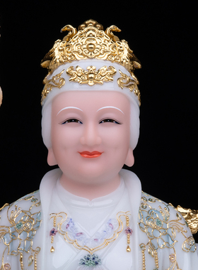 汉白玉无生老母八卦供奉神像