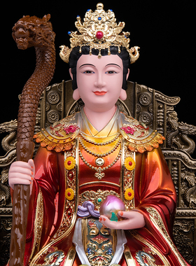 树脂仿铜帝王母娘娘神像摆件