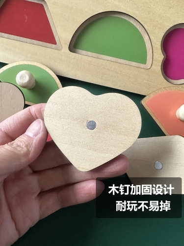 儿童手抓板拼图1-3岁2蒙氏早教益智宝宝智力形状配对认知玩具男孩 - 图2