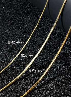 s925纯银项链配饰女银饰蛇骨链意大利轻奢感饰品跨境青岛