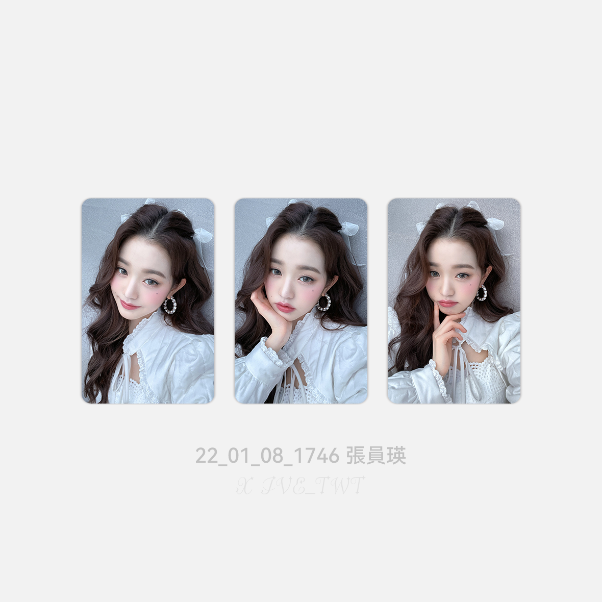 张员瑛张元英小卡自印厚粉纸IVEYUANYING3寸55X85TWT221234-图3