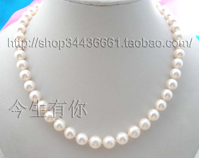 今生有你天然10mm白色珍珠项链正圆妈妈礼物颈饰女正品保真包邮,淘宝优惠券,粉丝福利购,淘宝优惠卷