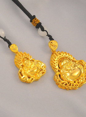 大小号越南沙金仿金佛项坠